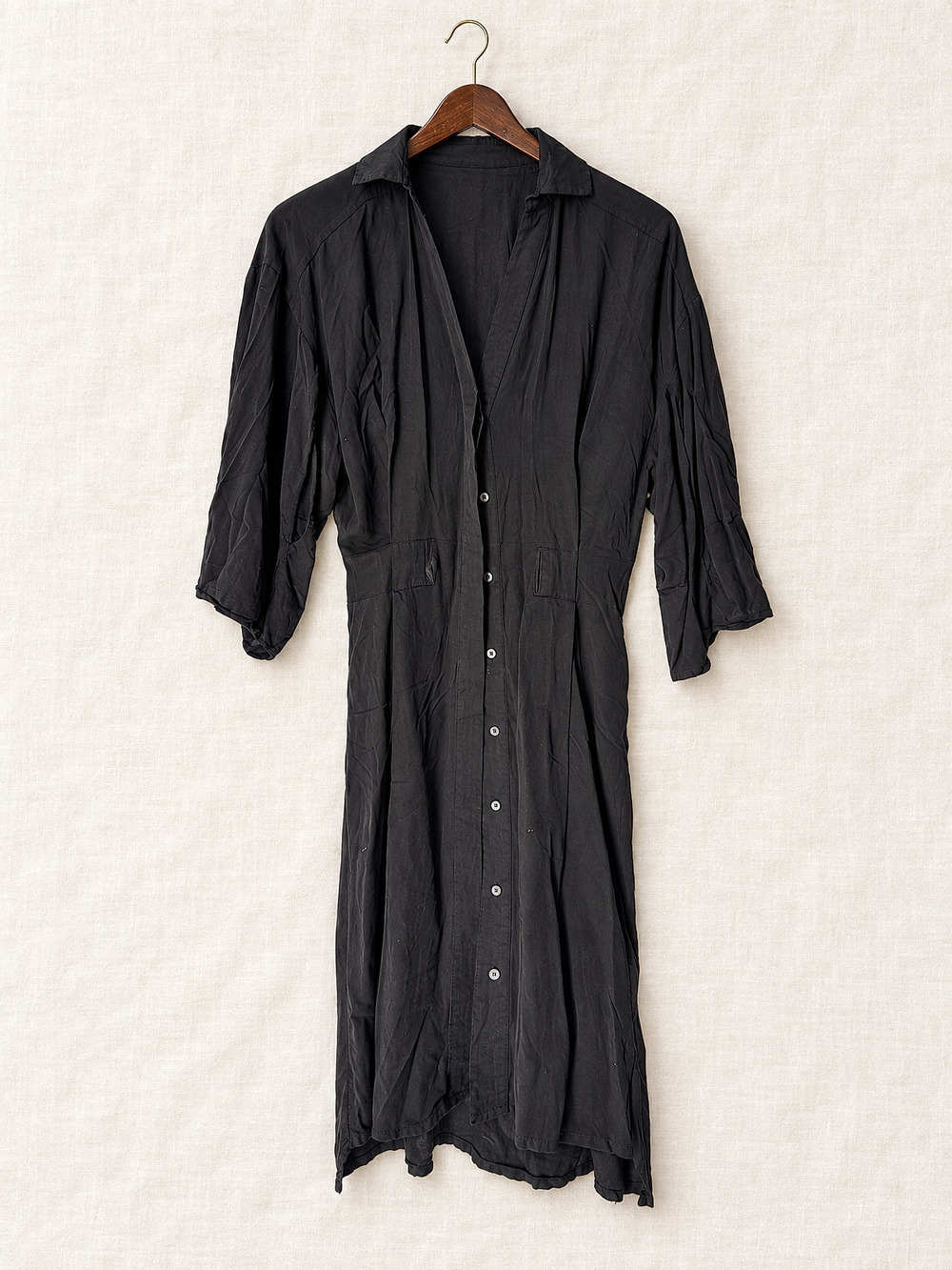 ⚜️ AllSaints | Black Button-Down Midi Dress | Size US 0 💗